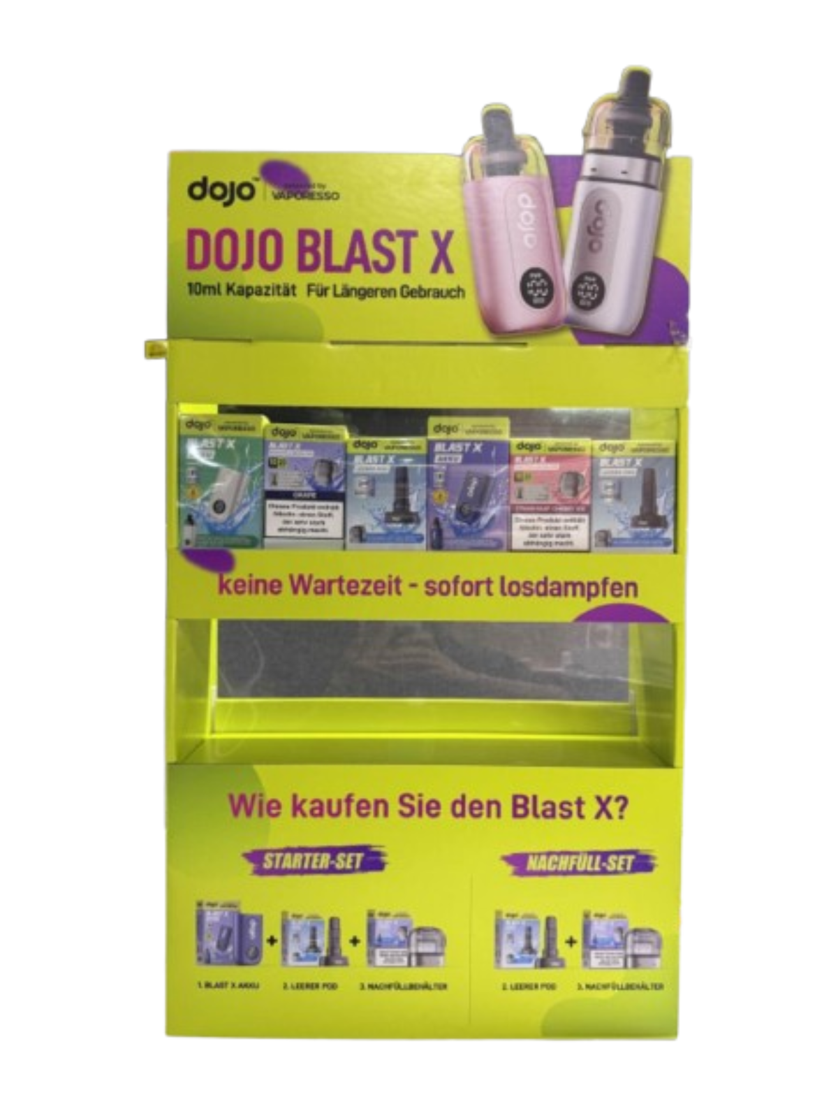 DOJO Blast X Papier Display Unit Merch